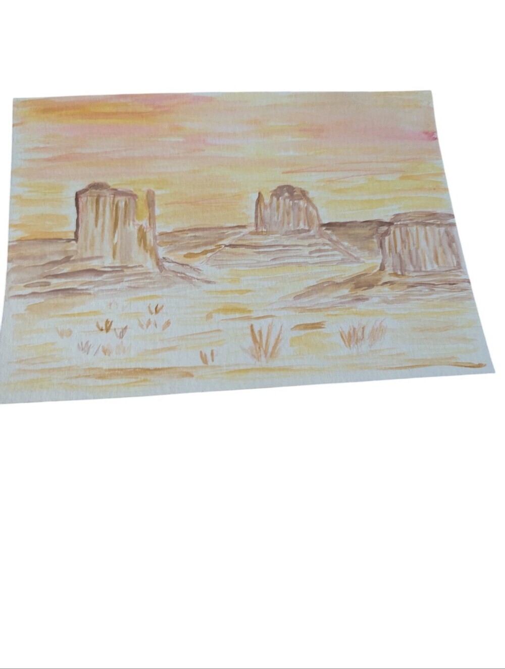 Original Watercolor, Arizona Inspired,5'x7